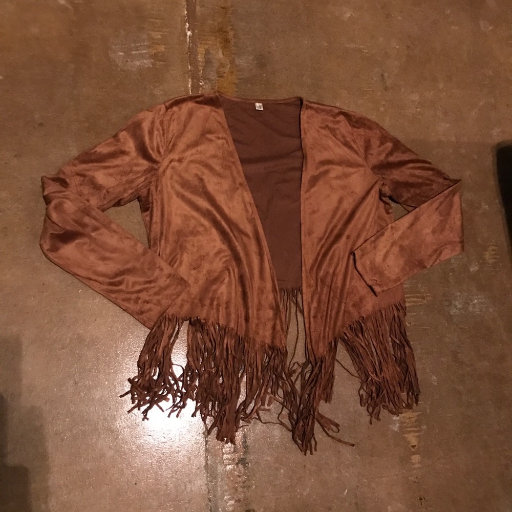 Suede Fringe Jacket